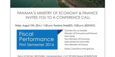 Panama's Ministry of Economy & Finance Invites You to a Conference Call